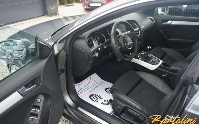 Audi A5 cena 63900 przebieg: 180000, rok produkcji 2013 z Biskupiec małe 172